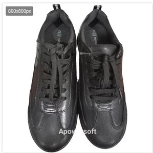 Mark & Spencer boys black School shoes size 1.5